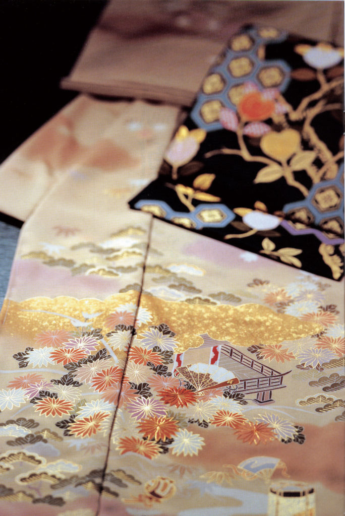 ※店舗改装後仕立無料☆京都名門千切屋監修☆吉祥四季花誰ケ袖文訪問着☆袷、単衣きもの選択（10010432） \u203b記念感謝祭☆仕立無料・送料無料☆名門染の吉澤謹製☆袷