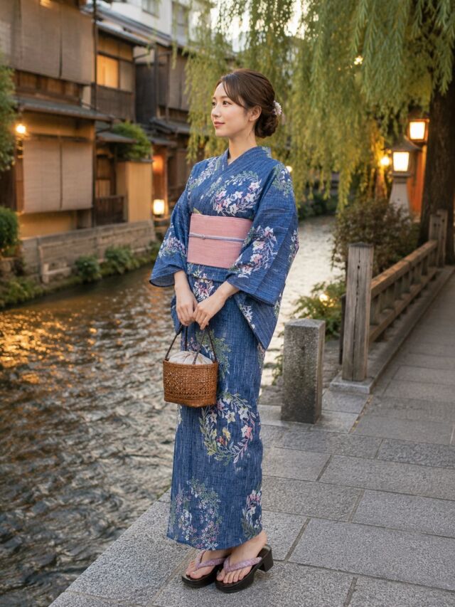 撫松庵古典文様浴衣 セオアルファ生地 | 振袖、着物、ゆかた、レンタル